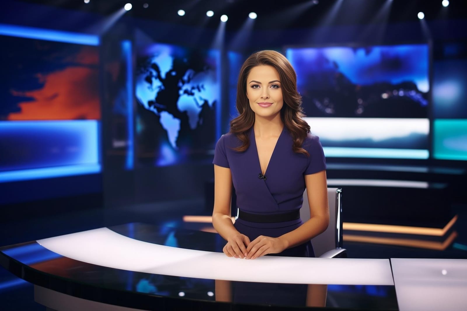Apresentador de telejornal em um canal popular
